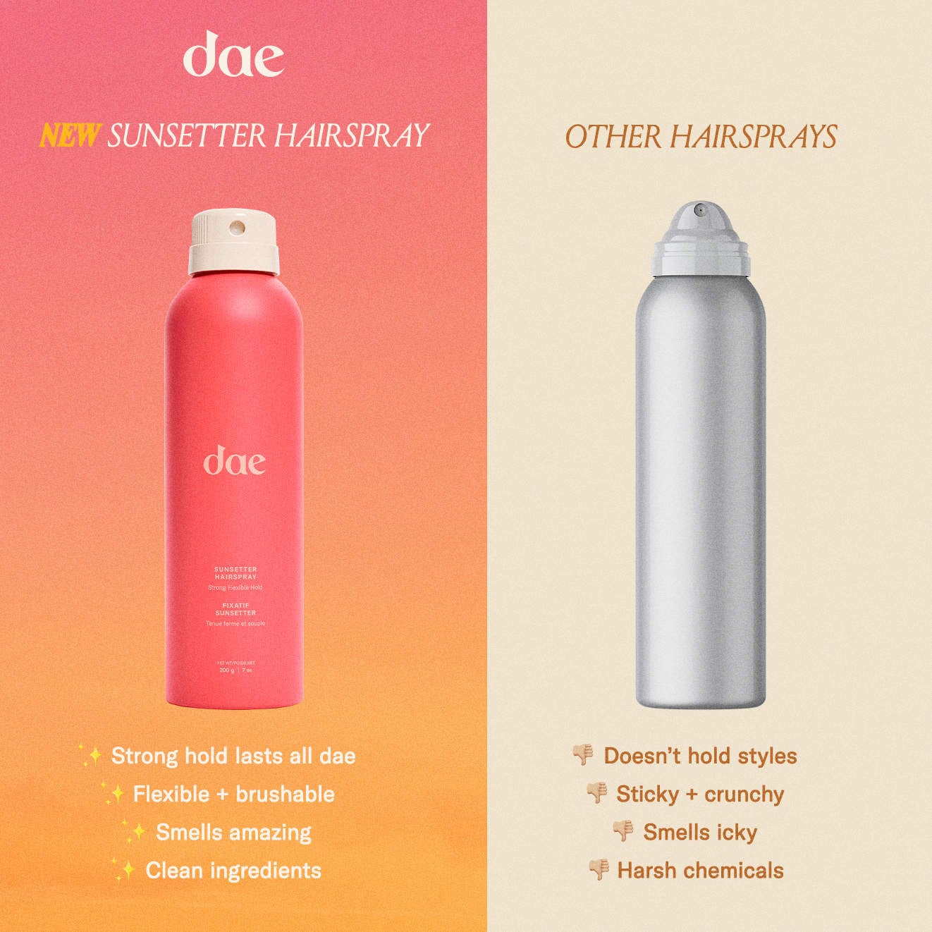 dae Sunsetter Strong Hold Flexible Hairspray
