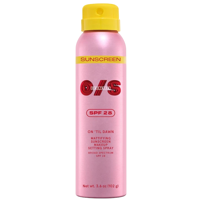 ONE SIZE On 'Til Dawn Mattifying Sunscreen Makeup Setting Spray SPF 28