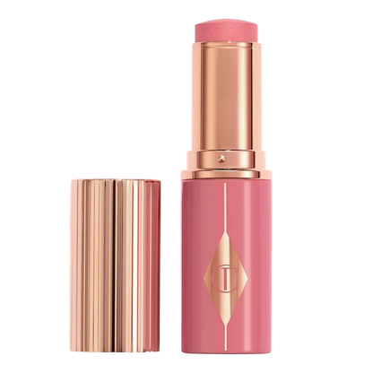 Charlotte Tilbury Unreal Lip + Cheek Glow Blush Stick with Hyaluronic Acid