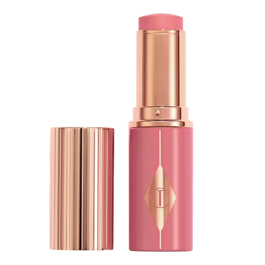 Charlotte Tilbury Unreal Lip + Cheek Glow Blush Stick with Hyaluronic Acid
